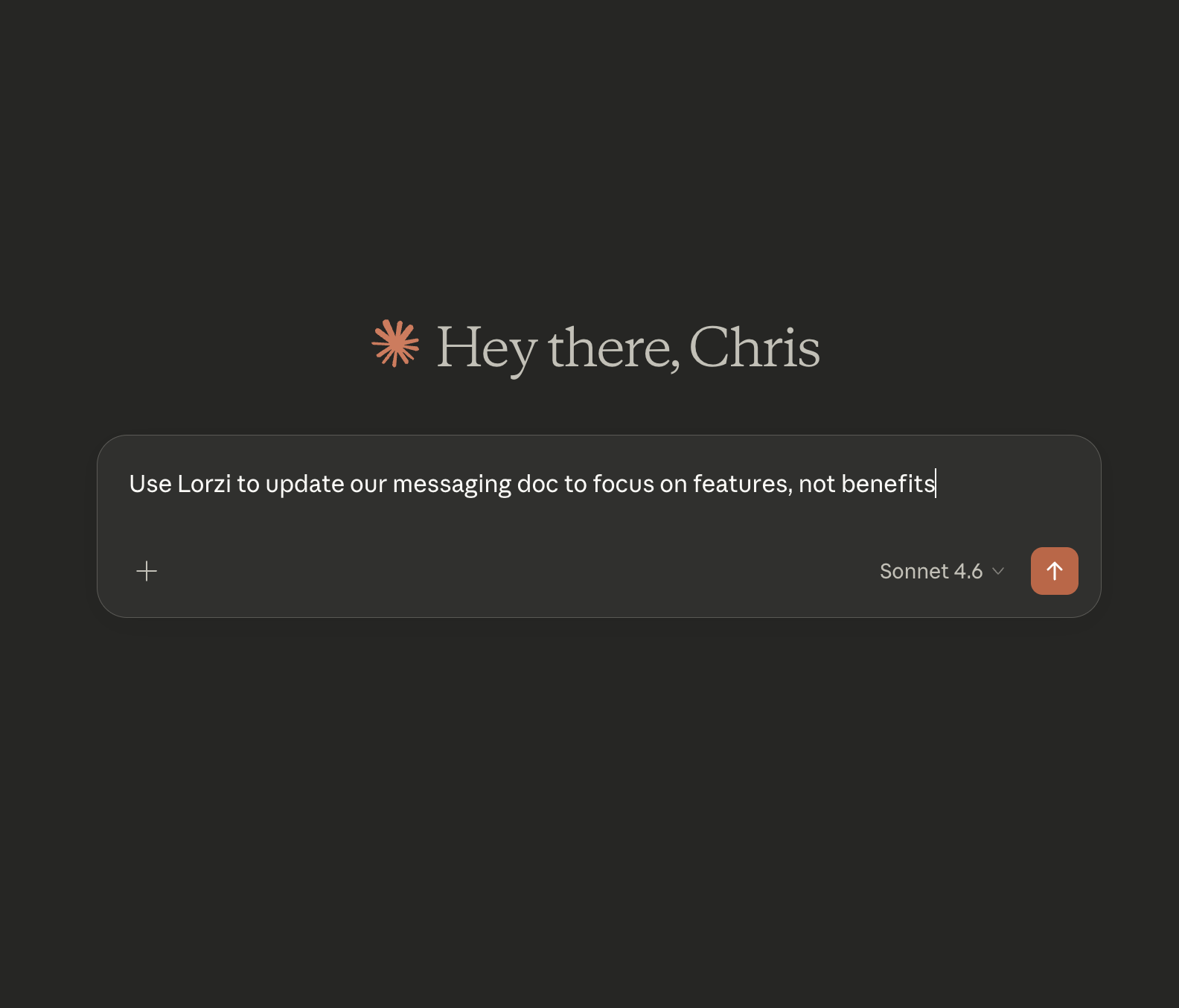 Screenshot: Claude Desktop with a simple prompt